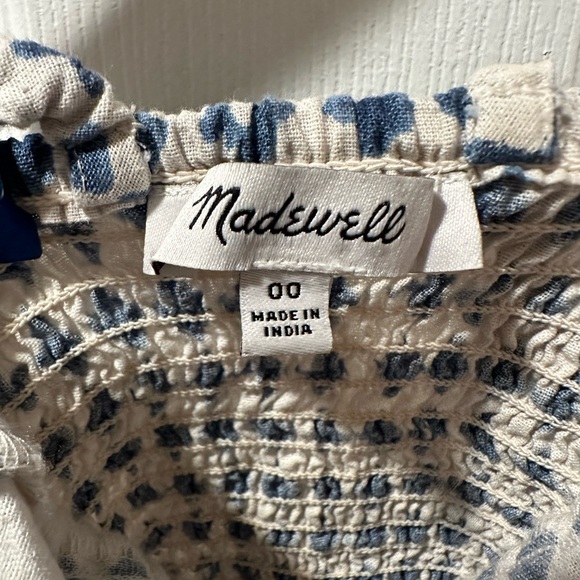 Madewell Shibori-Print V-Back Top-Size 00 - Picture 3 of 10